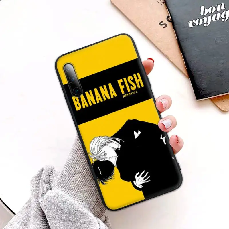 

Hot Banana Fish Anime Black Rubber Phone Cover Case For Xiaomi Mi 6 A2 8 10 Lite 9 Se 9t Pro A1 Note 10 Lite