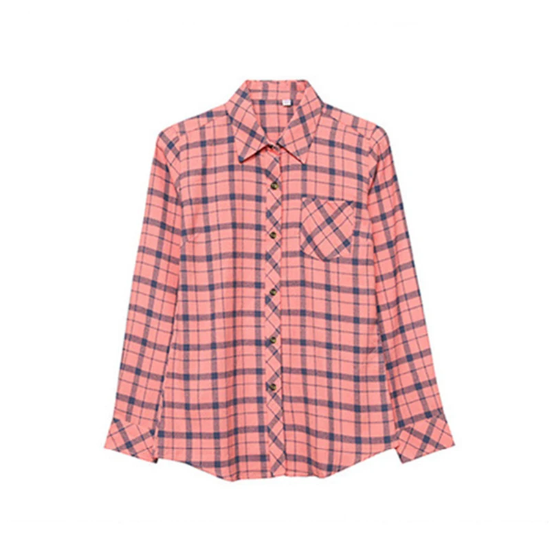 

Spring Summer Women's Blouse Shirts New Women Fashion Casual Sunscreen Long Sleeve Large Size Plaid Shirts Female Slim Blouse