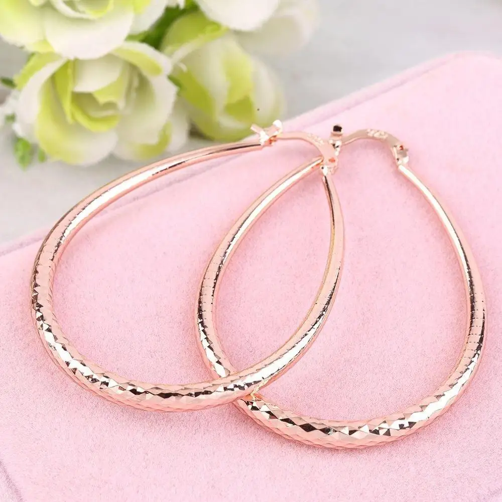 1 пара Новый список минималистичные большие серьги-кольца для женщин круглые