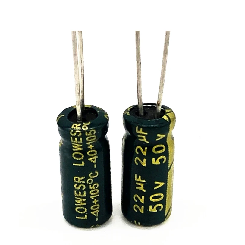 

20pcs/lot AC07 50V 22UF aluminum electrolytic capacitor size 5*11 22UF 20%