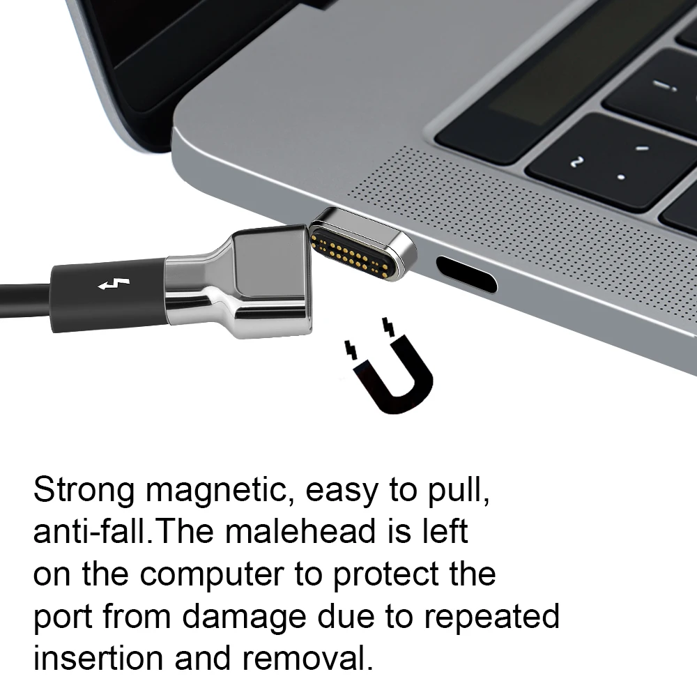 Кабель Upmely с 24-контактным шнуром-C Для MagSafe поддерживает до 100 Вт 40 Φ PD передача