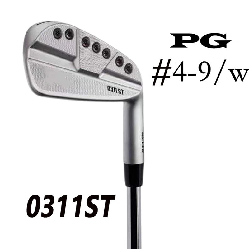 Golf clubs OEM 0311 ST irons set sliver/black golf iron 4-9W a set of 7 pieces R / S with headcover high quality  with shaft