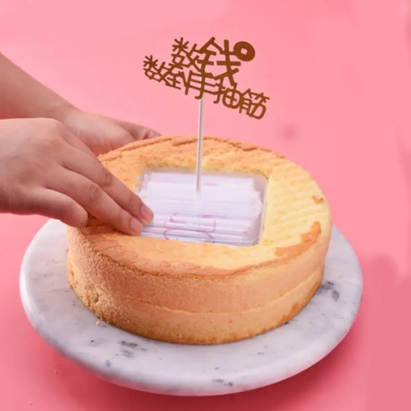 Деньги дозатор для пирога коробка салфеток в отделение банкнот откачка тканевая