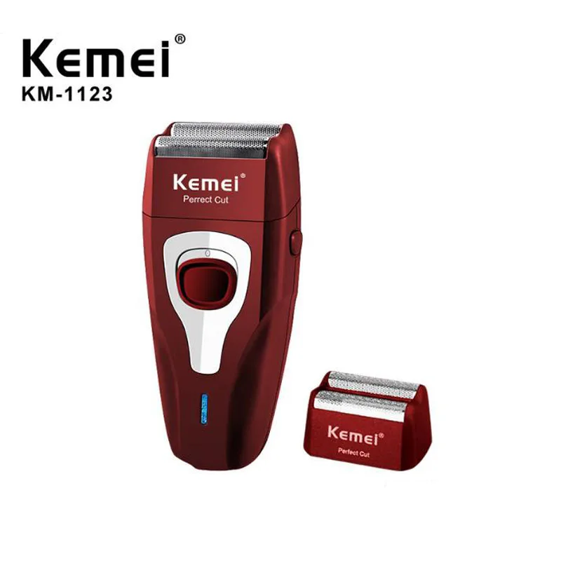 

kemei electric Shaver KM-1123 rechargeable reciprocating shaver men's shaver beard trimmer baldhead oilhead white floating shave