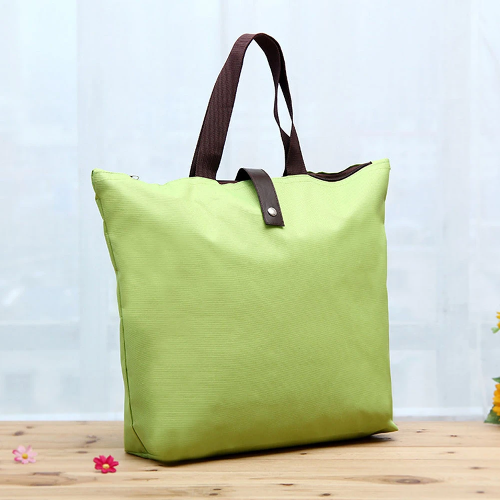 Переносная Складная вместительная сумка для покупок водонепроницаемая из ткани