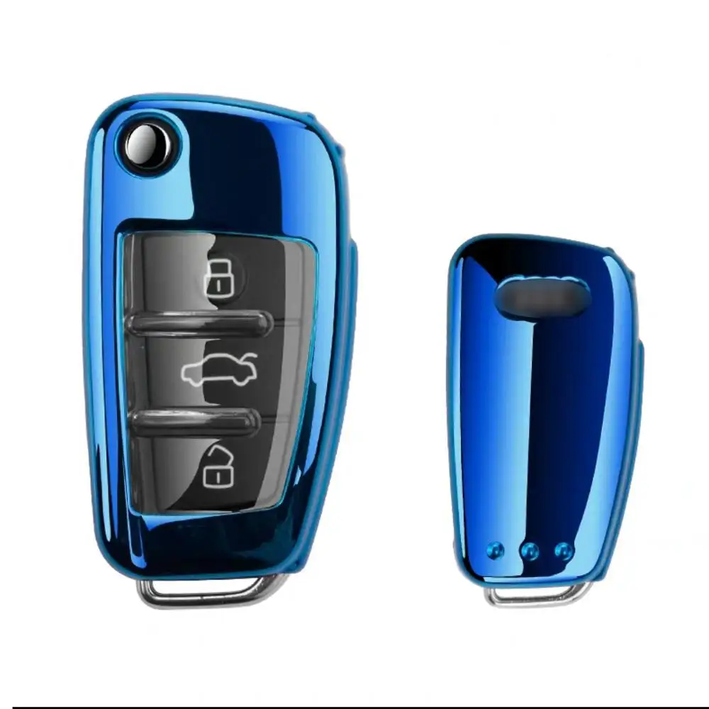 Чехол из ТПУ для автомобильного дистанционного ключа чехол Audi A1A3 A4 A5 Q7 A6 C5 C6