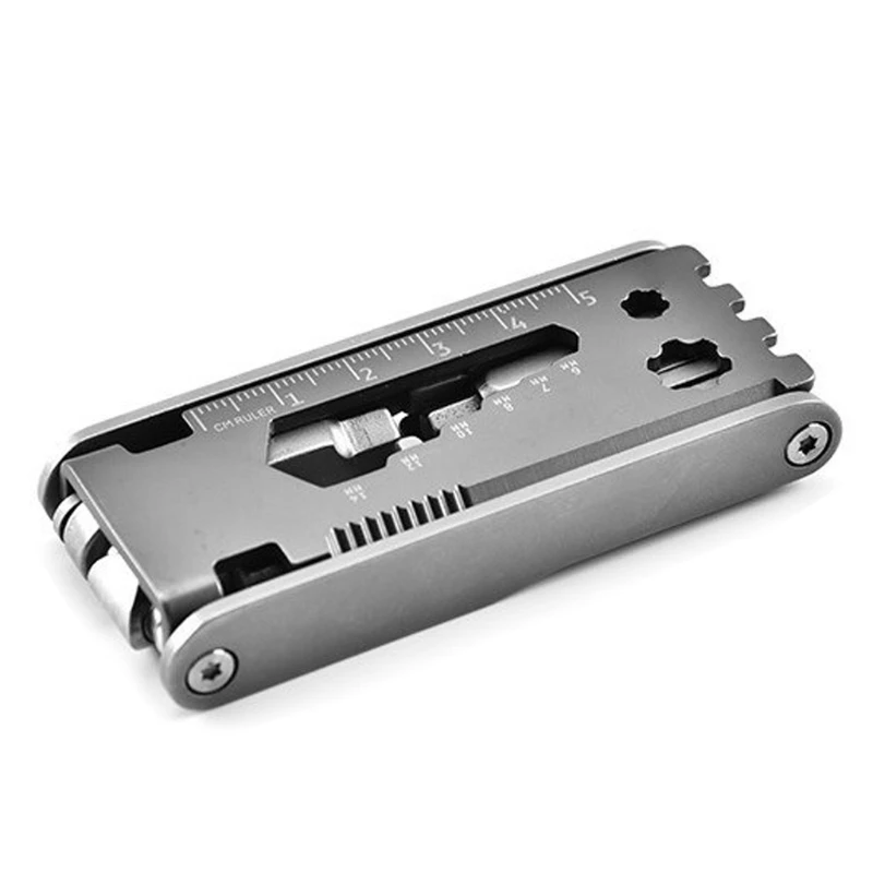 

A Set of 18 Pieces Bicycle Multi-function Tool Kit Repair Tool Multi-function Wrench Bicycle Multi Tool Stainless Steel