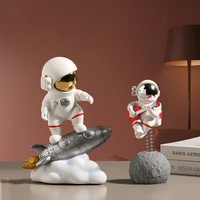 simple and creative astronaut spaceman car decorations home living room bedroom office desktop decorations fashion light luxury