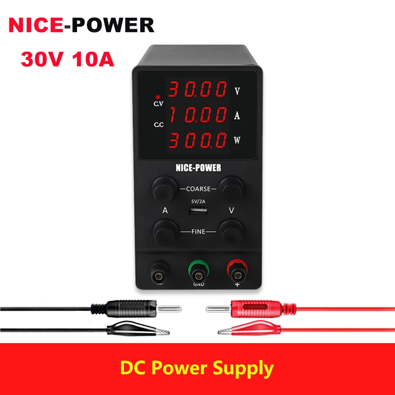 

Регулируемый USB-импульсный источник питания постоянного тока NICE-POWER Lab, 30 в, 10 А, настольный регулятор, источник питания, трансформатор, 110 В/220 ...