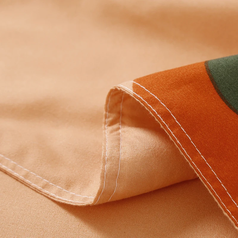 

Fashion Pink Persimmon Bedding Set Simple Duvet Cover Sets With Pillowcase Sheet Sets Queen King Size 2/3pcs Bedclothes