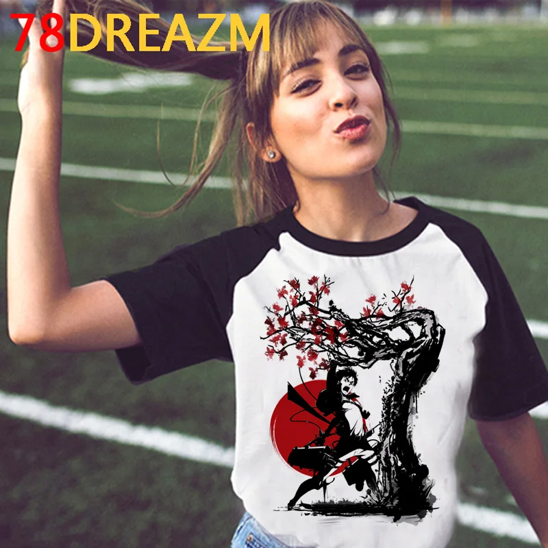 Футболка женская с рисунком из японского аниме атака на Титанов уличная одежда в