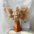 Новинка 2022, сушеная пампасная трава, украшение, пушистые высокие свадебные цветы 20-22 дюйма, композиция, натуральный букет для дома на Рождество