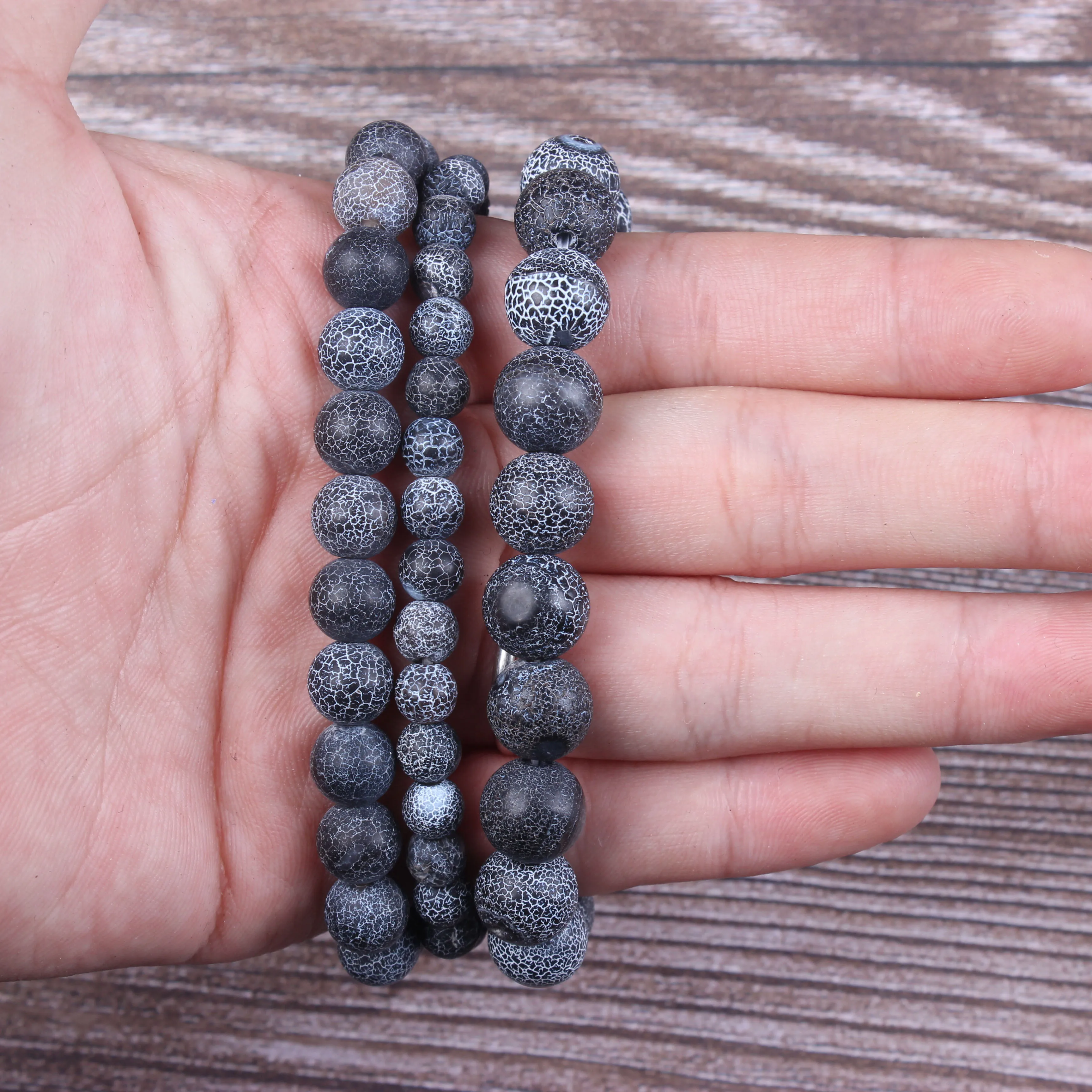 

Fashion jewelry 6 / 8 / 10mm miscellaneous stone bracelet natural jewelry beads are suitable for men's and women's accessories
