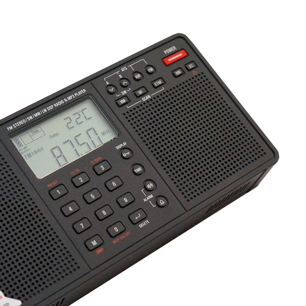 Tecsun PL-398MP портативный мир радио полный диапазон цифровой тюнинг стерео FM/AM/SW с ETM ATS DSP двойные колонки приемник MP3 плеер