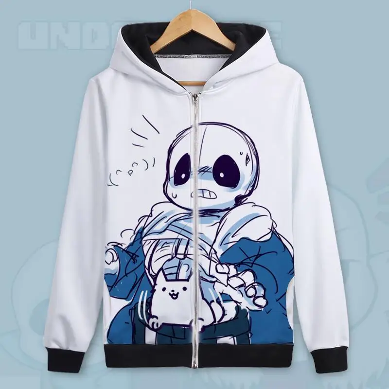 Пальто унисекс из аниме Undertale куртка с капюшоном фриск ториэль Санс папирус