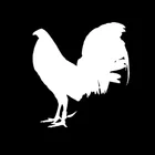 13,2 см * 14,5 см Смешные животные Gamefowl Rooster Vinyl декоративная Автомобильная наклейка Decal