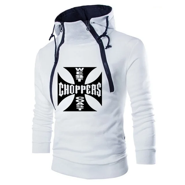 Мужская толстовка с капюшоном хлопковая спортивная одежда принтом West Coast весна