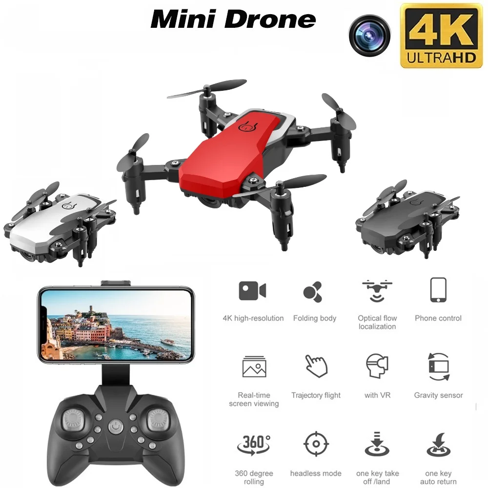 Мини-Дрон LF606 4K HD камера складной Квадрокоптер возврат одной кнопкой дроны FPV