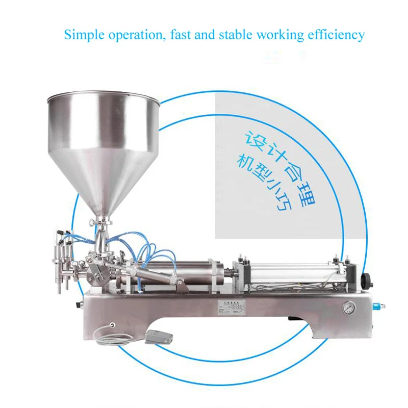 

Double Nozzles Paste Filling Machine Yogurt Jam Gel Paste Filler Piston Type Paste Liquid Filling Machine 1000-5000ml