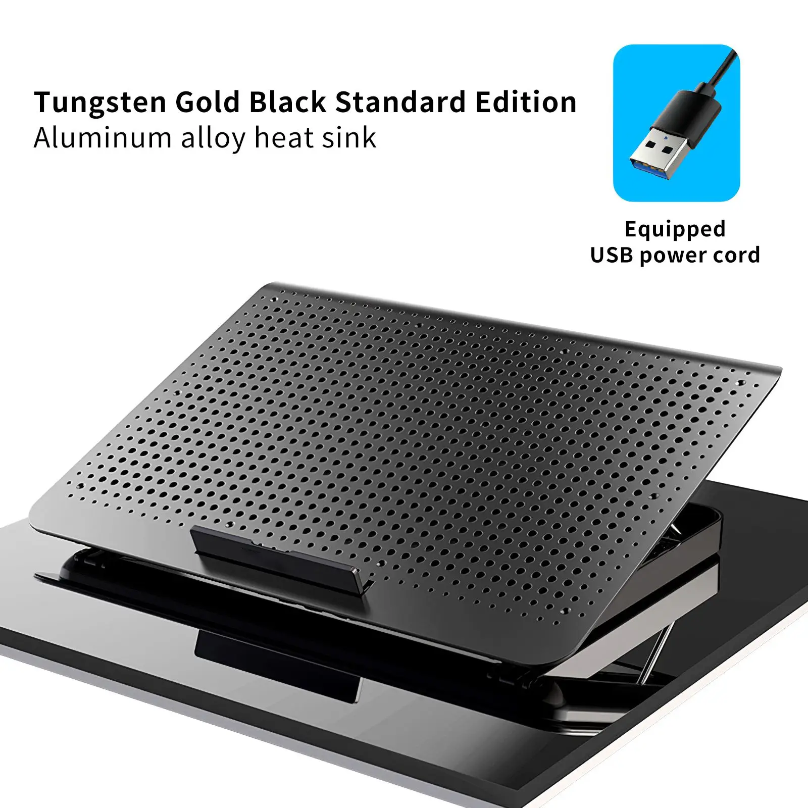 Подставка для охлаждения ноутбука из алюминиевого сплава ультратонкий тихий