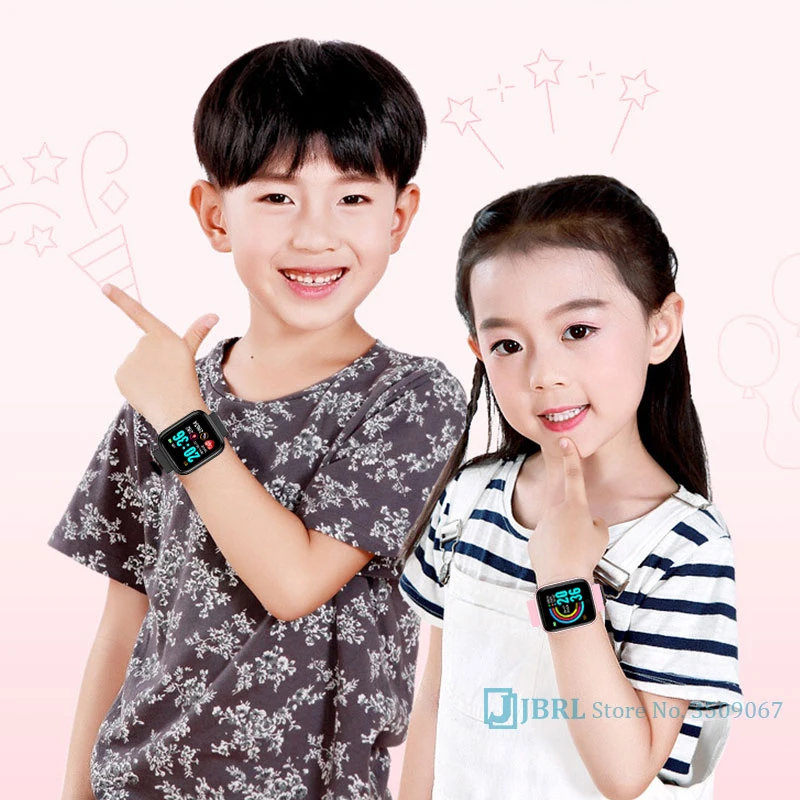 new smart watch 2021 kids children smartwatch fitness bracelet for girls boys heart rate tracker watch for android ios free global shipping