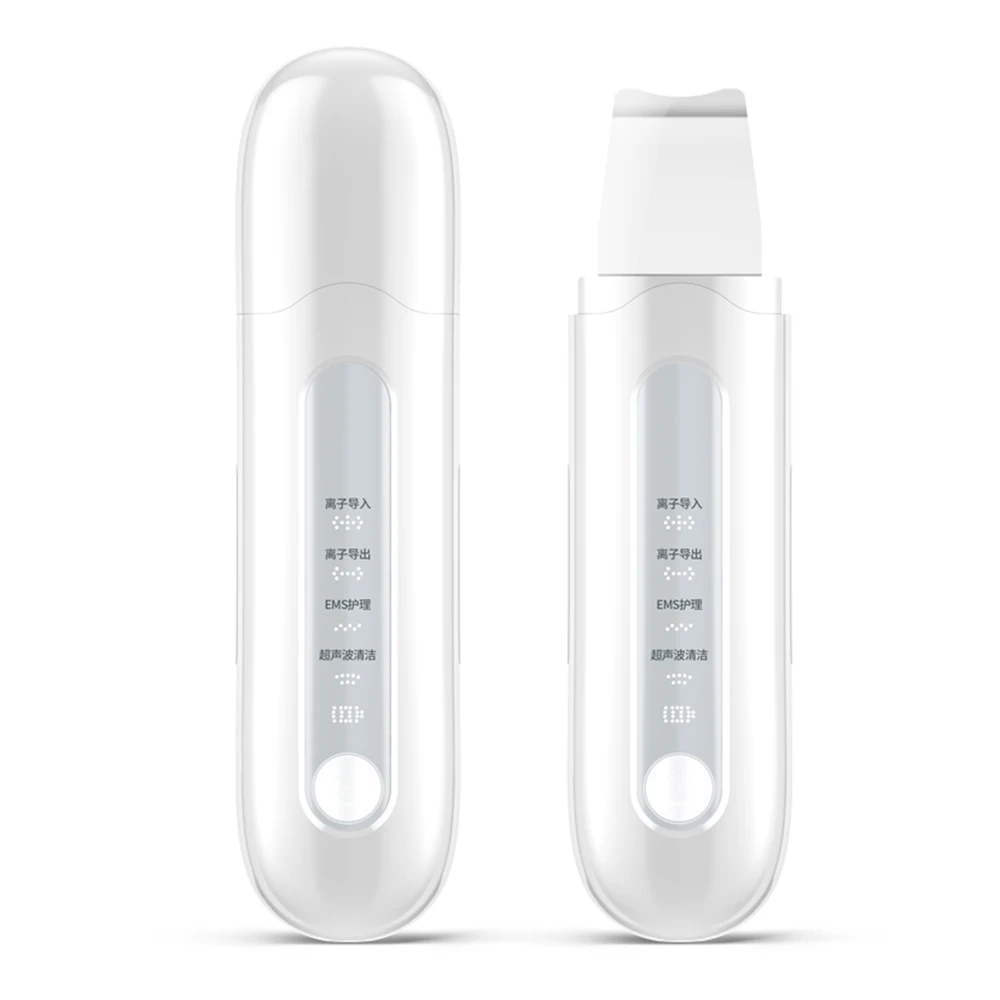 

Ultrasonic Skin Scrubber Deep Cleaning Face Scrubber Vibrating Facial Cleansing Skin Spatula Peeling Beauty Instrument Device