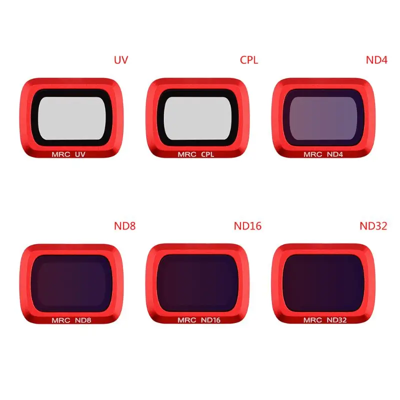 

Red Coated High Definition Filter UV CPL ND4/8/16/32 Lens Filter for D-JI Mavic Air 2 Drone Accessories