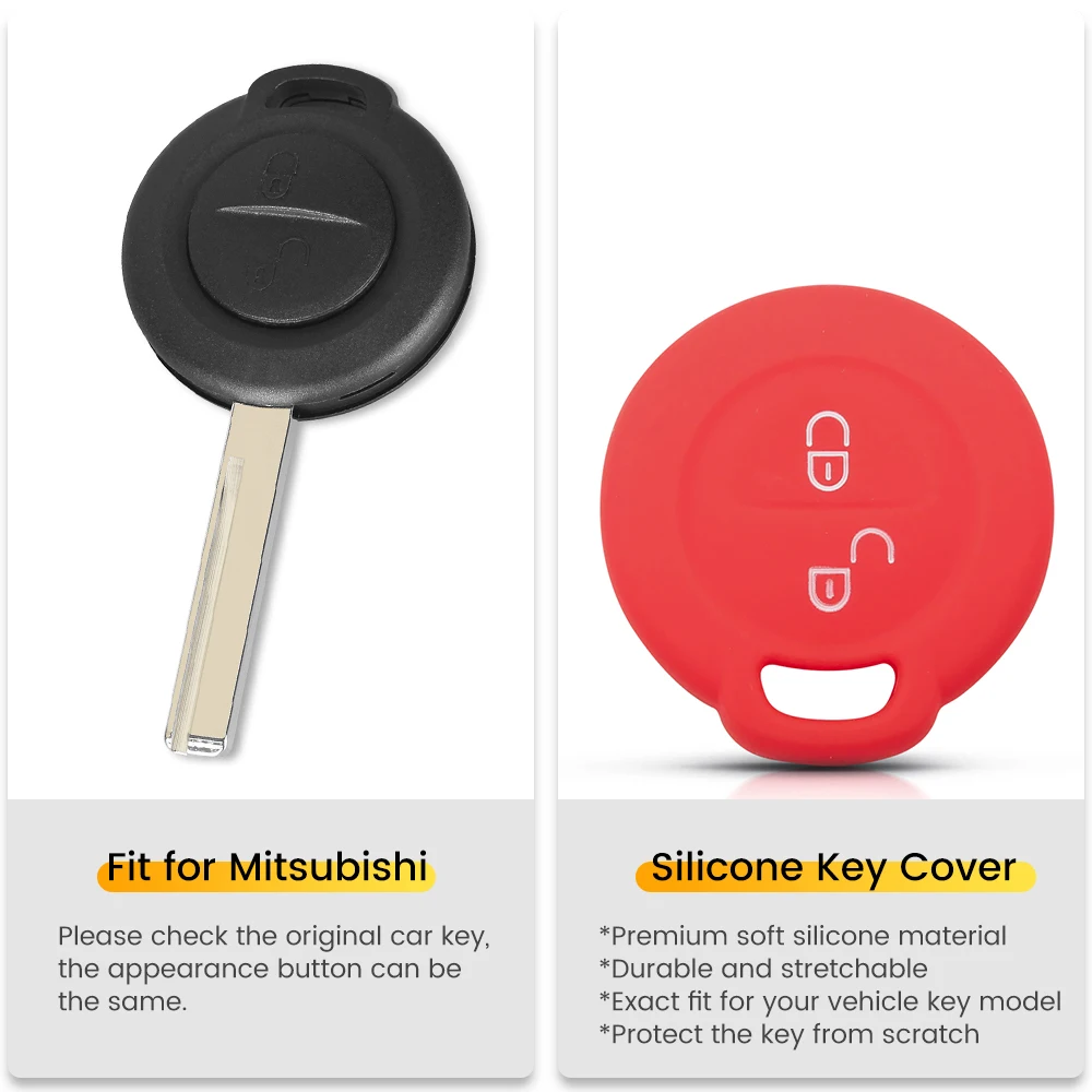 Силиконовый чехол для ключей KEYYOU Mitsubishi Colt Warior Carisma Spacestar Benz Smart Forfour City с
