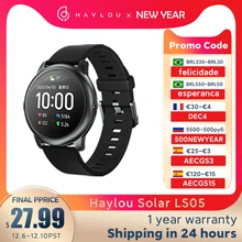 Haylou Solar Smart Watch LS05 Sport Smartwatch Metal Heart Rate Sleep Monitor IP68 Waterproof Android IOS Global Version