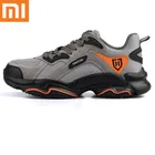 Мужские защитные ботинки Xiaomi Youpin, Рабочая обувь с защитой от ударов и проколов, Модные дышащие легкие повседневные ботинки