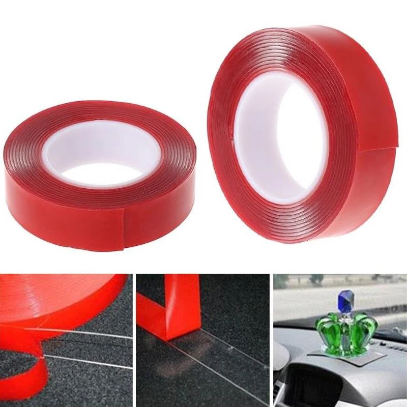 3m Transparent Silicone Double Sided Tape Sticker For Car High Strength High Strength No Traces Adhesive Sticker Living Goods