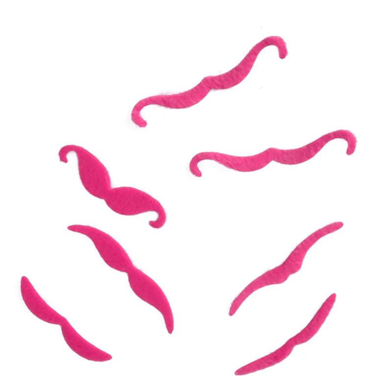 

Prom dress up props for men and women with thin beard simulation black pink beard toy party supplies