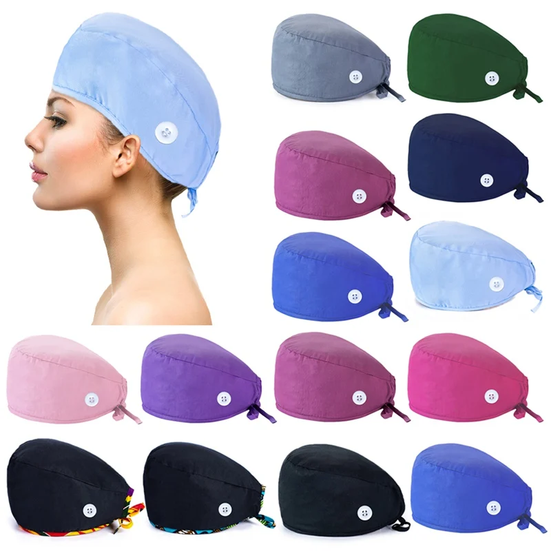 С принтом медсестры рабочие Шапки Регулируемый напульсники Велосипедный спорт