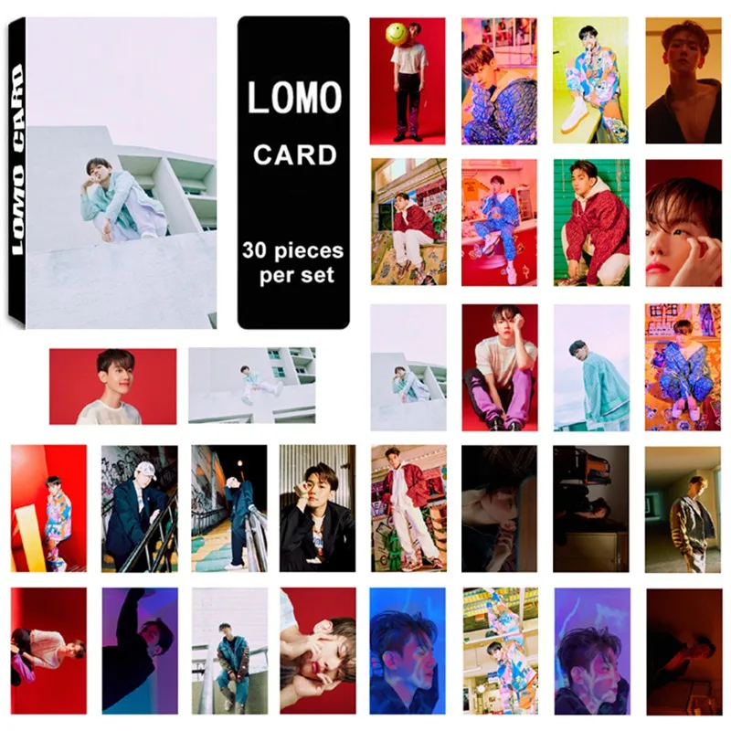 

30Pcs/Set KPOP EXO BAEKHYUN SOLO Album Self Made Paper Card Photo Card Poster HD Photocard Fans Gift Collection LOMO Cards