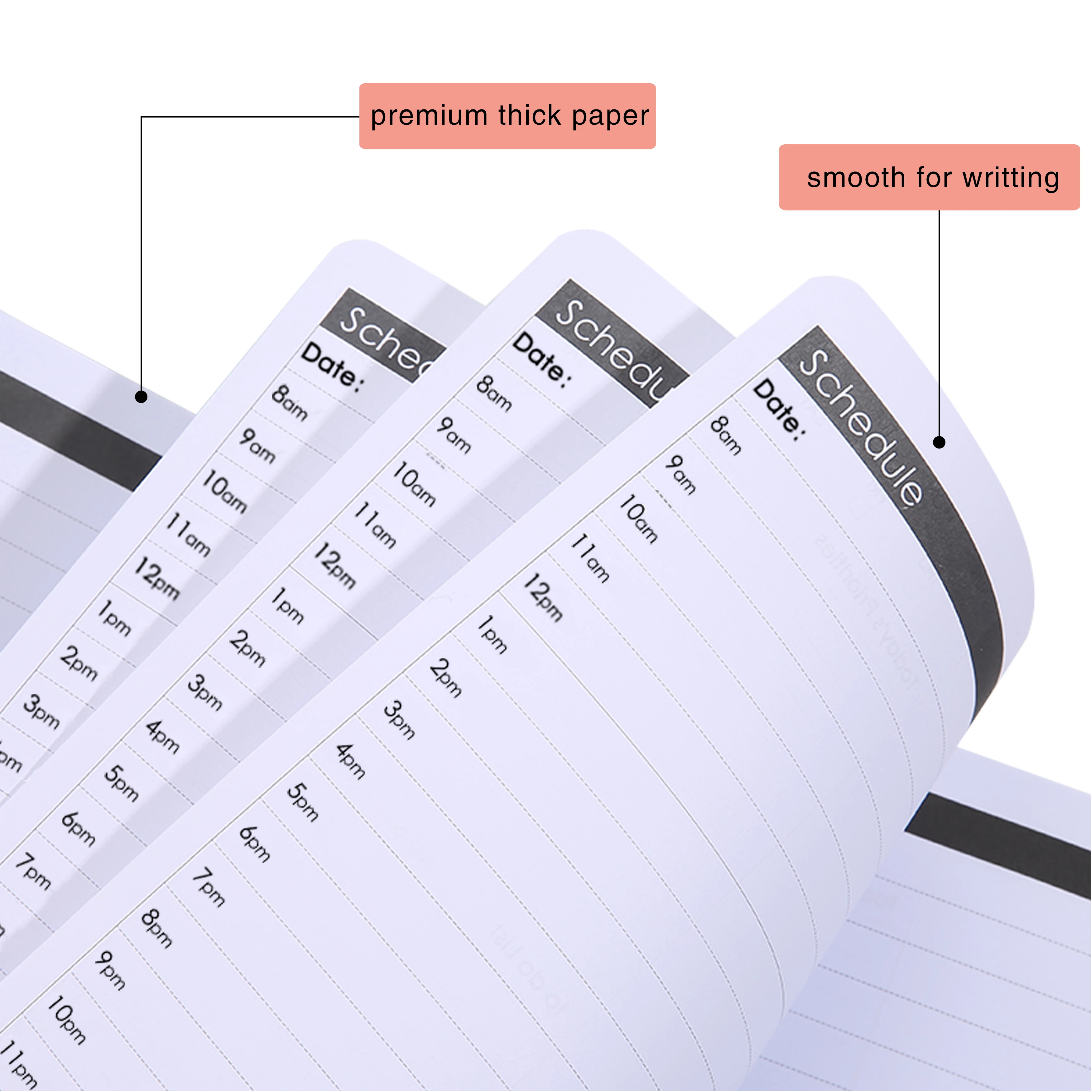 Ежечасный органайзер для ежедневных встреч без даты со списком дел резюме гибкий спиральный планировщик