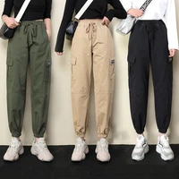 2021 pantalon mujer vadim women streetwear cargo pants casual joggers ladies waist hip hop trousers female korean style harem