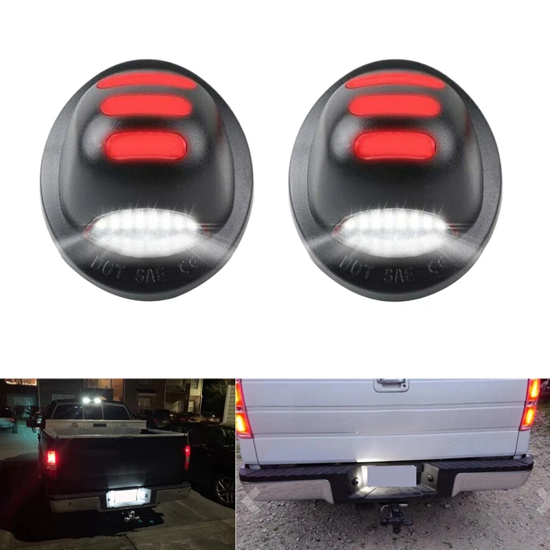 Для Ford F150 F250 F350 1999 2016 2 шт. 18LED светильник для номерного знака Автомобильный задний