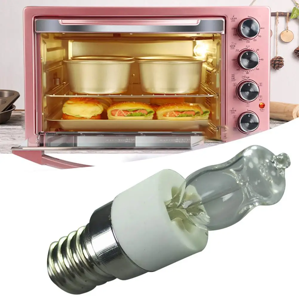 

Oven Light Bulb High Temperature Resistant Durable Safe Halogen Lamp Dryer Microwave Bulb 110V/40W 220V/50W Temp 500 Degrees