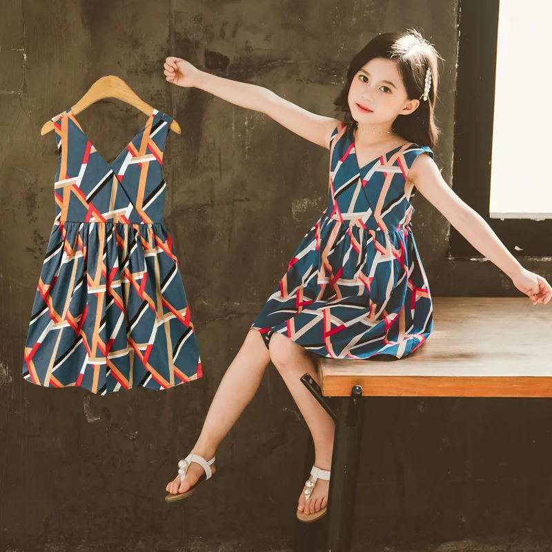 Милые платья Платье принцессы для маленьких девочек Платья без рукавов с