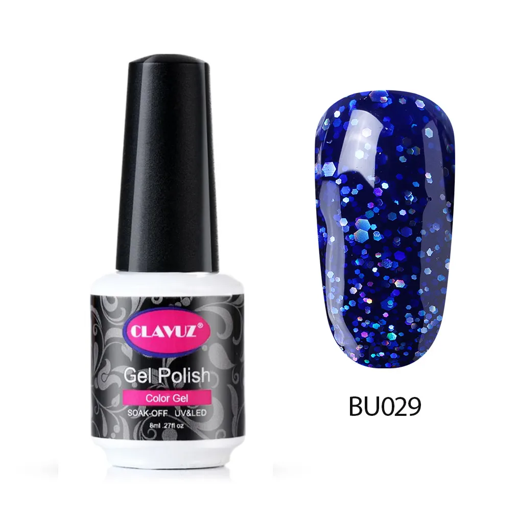CLAVUZ синяя серия Гель-лак для ногтей волшебный замачиваемый УФ салонный