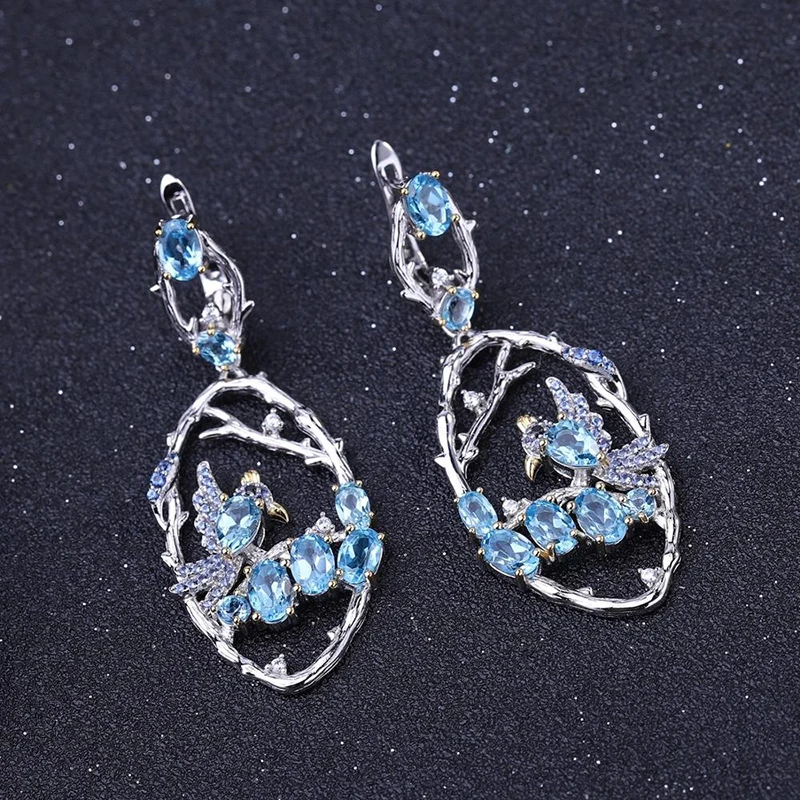 

925 sterling silver earrings with AAA zircon 210316-06