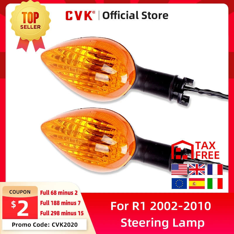 

CVK 1 Pair Turn Signals Indicator Light steering lamp Cornering Front And Rear For Yamaha YZF1000 YZF R1 YZF-R1 2002-2014