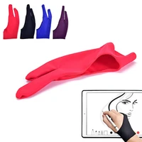 drawing glove for any graphics drawing tablet gloves 2 finger anti fouling painting glove right and left hand universal mitten
