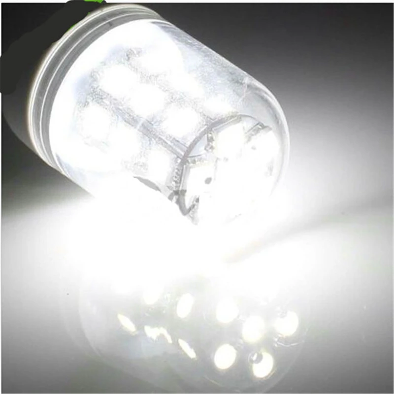 E27 3 Вт 27 светодиодный 5050 SMD светильник кукуруза энергосберегающий Чистый теплый