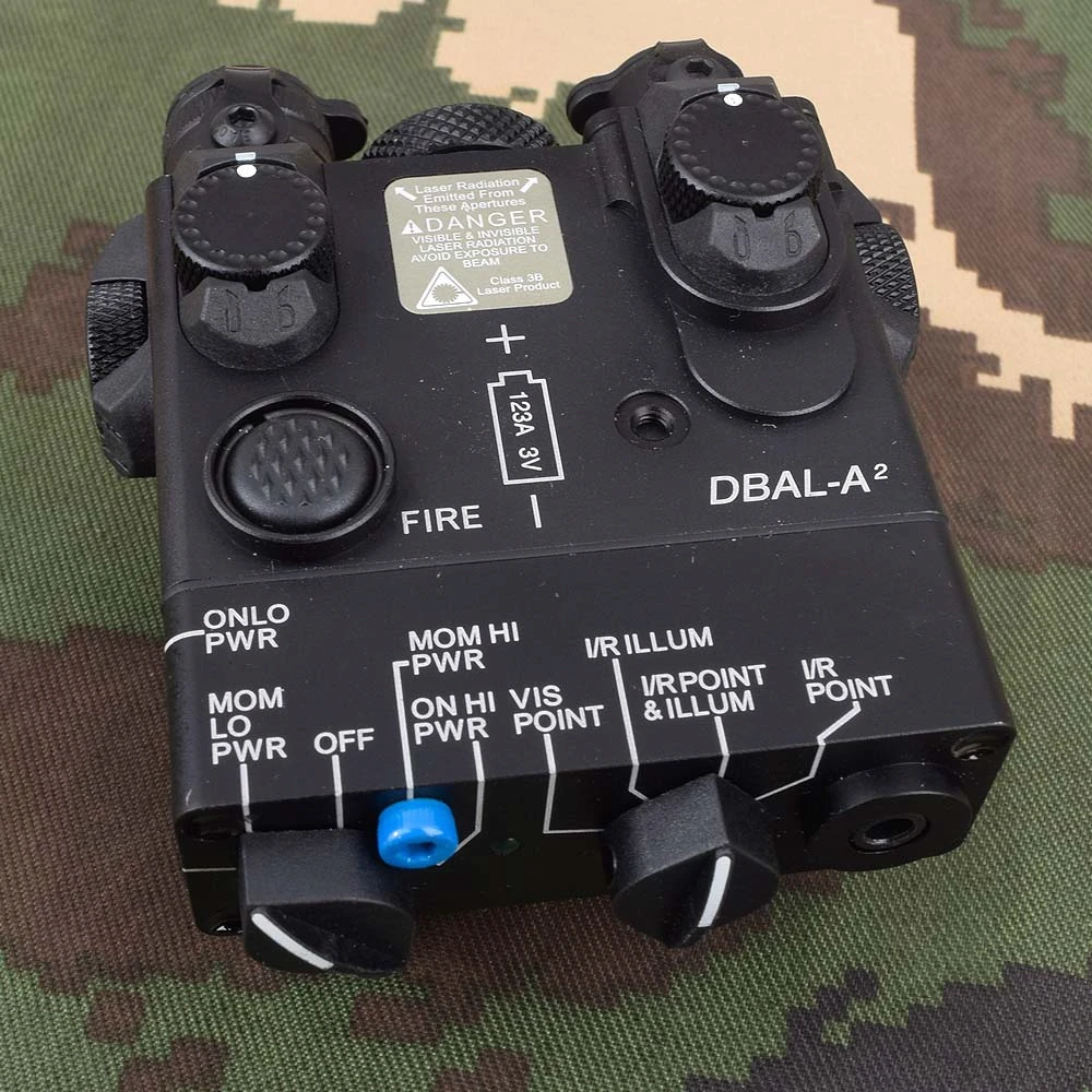 

Mini DBAL-A2 Blue IR Aiming Laser Hunting DBAL-A2 Weapon Light PEQ Laser Sight With QD Mount Fit 20mm Picatinny