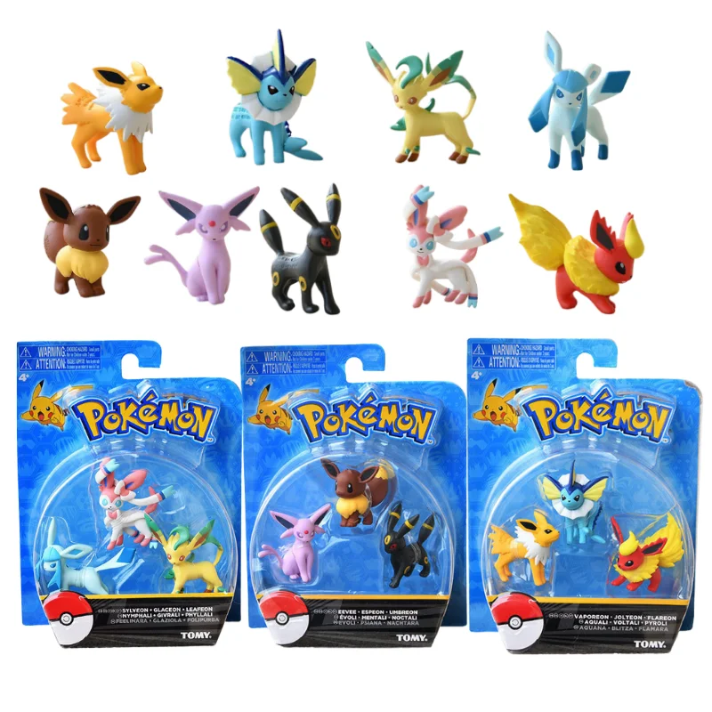 

Takara Tomy Vaporeon Jolteon Flareon зеркаon Umbreon Leafeon Jelly Eeveelution Аниме Покемон Eevee фигурка кукла игрушка подарок для ребенка