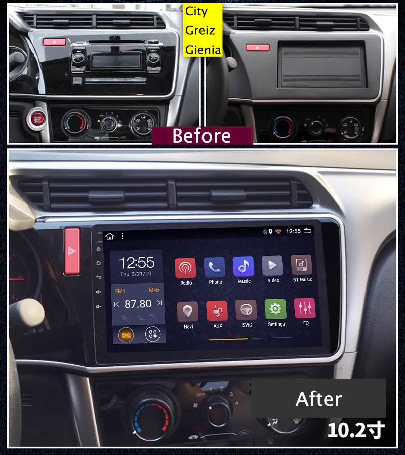2G ram 32G rom Android 8 1 мультитач автомобильный dvd-плеер для Honda City Greiz Gienia 2015-2018 gps