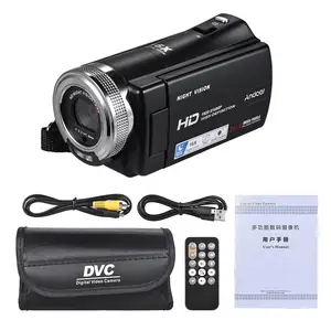 v12 1080p video camera full hd 16x digital zoom recording camcorder w3 0 inch rotatable lcd screen support night vision r20 free global shipping