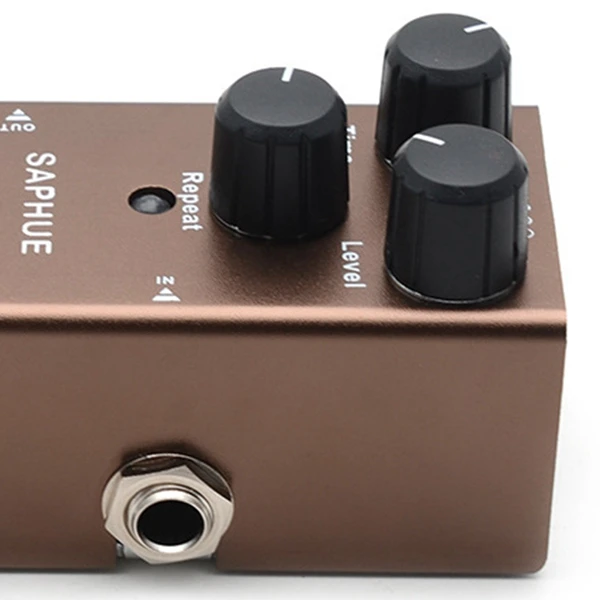 

Electric Guitar Digital Delay Pedal Time/Level/Repeat Knob Effect Pedal Mini Single Type DC 9V True Byp