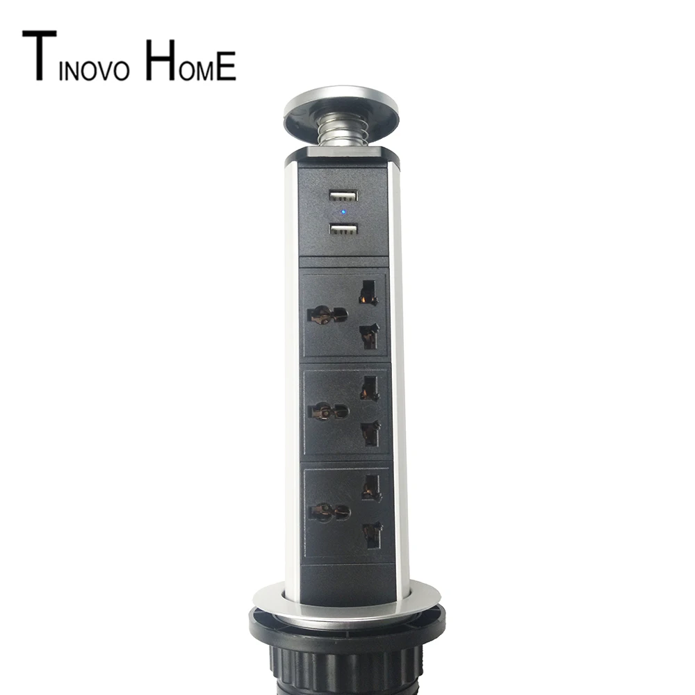 Выдвижная розетка/универсальная розетка/настольная розетка/алюминиевый